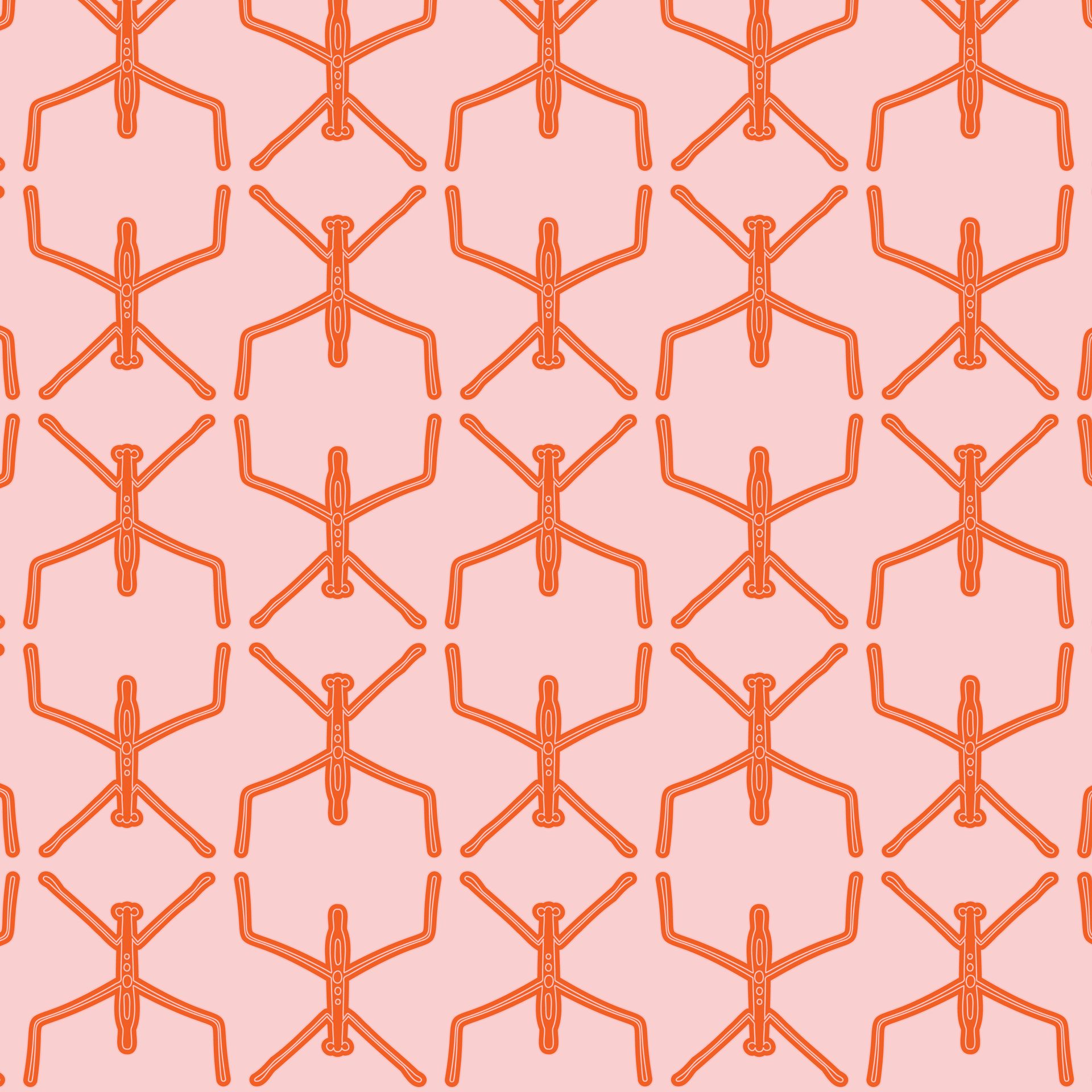 Waterbug Dance pattern in sunset