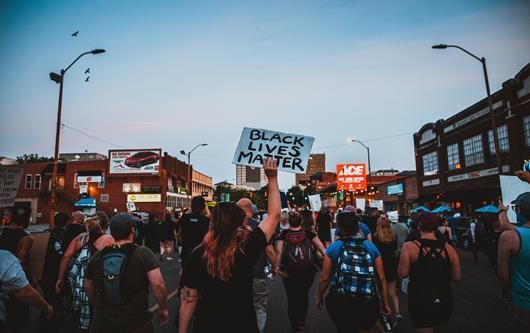Black Lives Matter demonstration in the US
