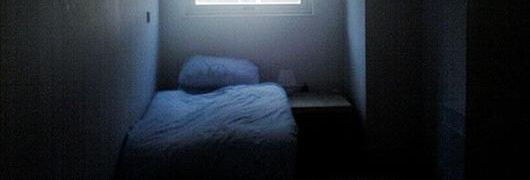 Dark prison cell
