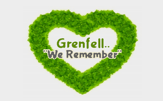 Grenfell Fire remembrance wreath