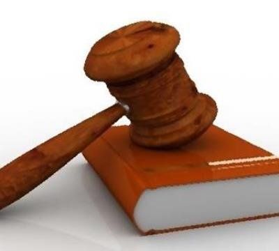 Gavel and book
