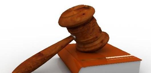 Legal Gavel on a book