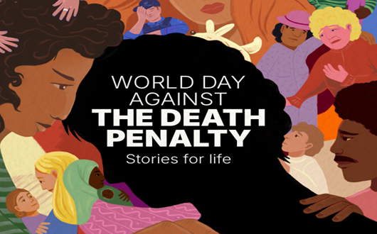 World Day Against the Death Penalty banner