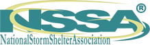 We are members of the National Storm Shelter Association. We are a proud member of the National Storm Shelter Association (NSSA)
