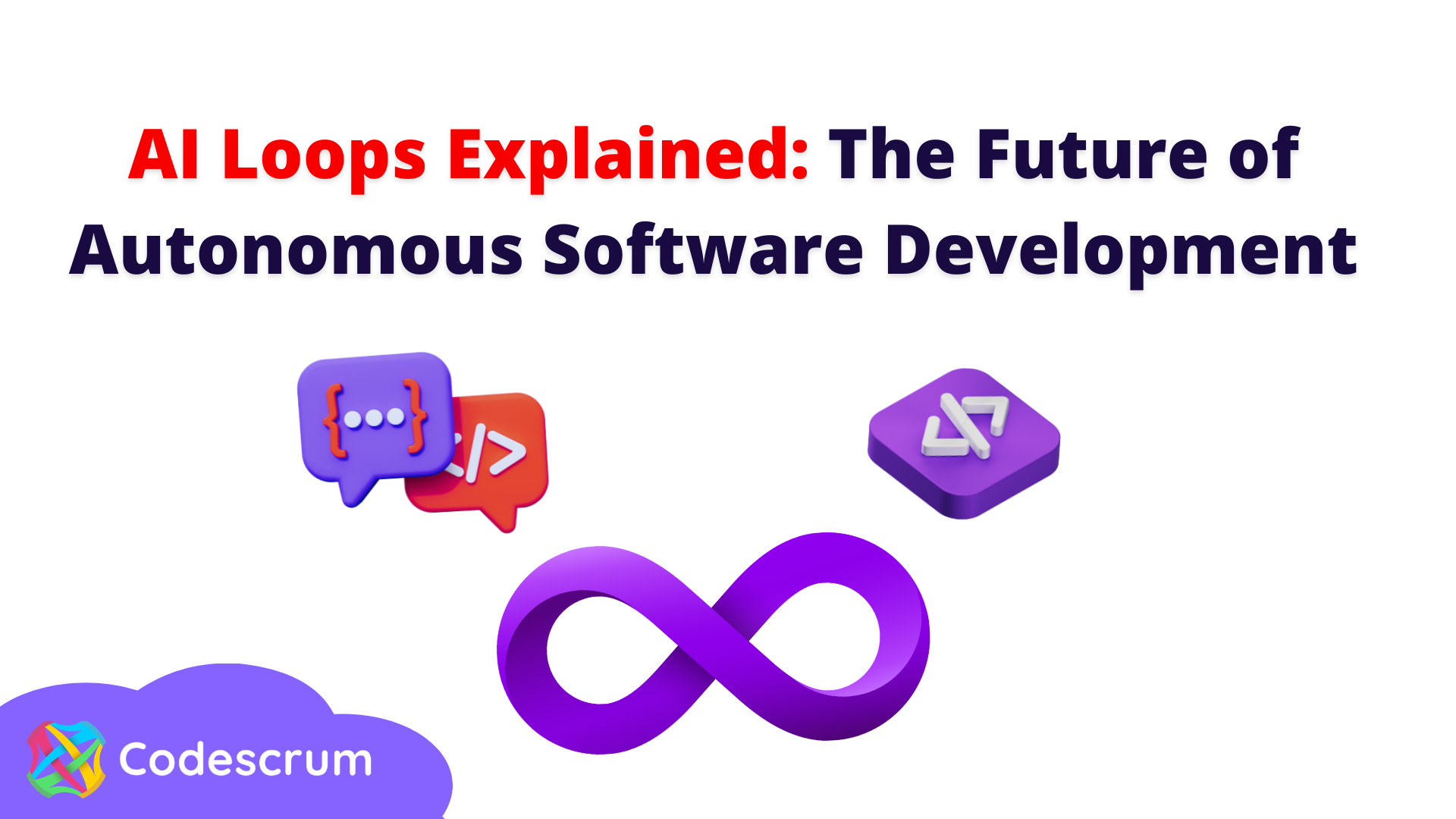 AI Loops illustration representing autonomous software development, AI coding agents and continuous 