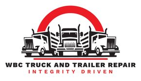 A logo for WBC Truck and Trailer Repair integrity driven