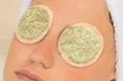 Step 2 - Cover eyes with herbal tea bags Step 2 - Cover eyes with herbal tea bags