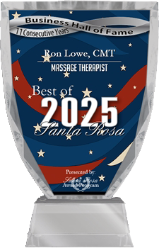 Awarded Best Massage Therapist
2025 - Santa Rosa, CA