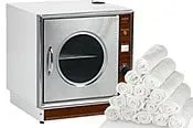 Steamed towels to remove salt and mud