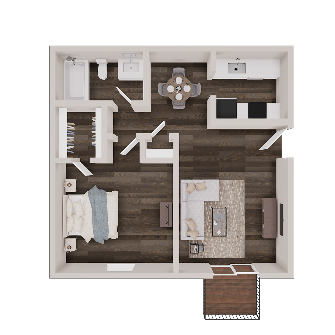 JR 1 BED 1 BATH