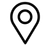 A black map marker icon on a white background.