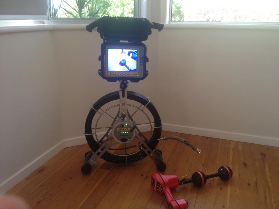 A photo of our sewage camera.