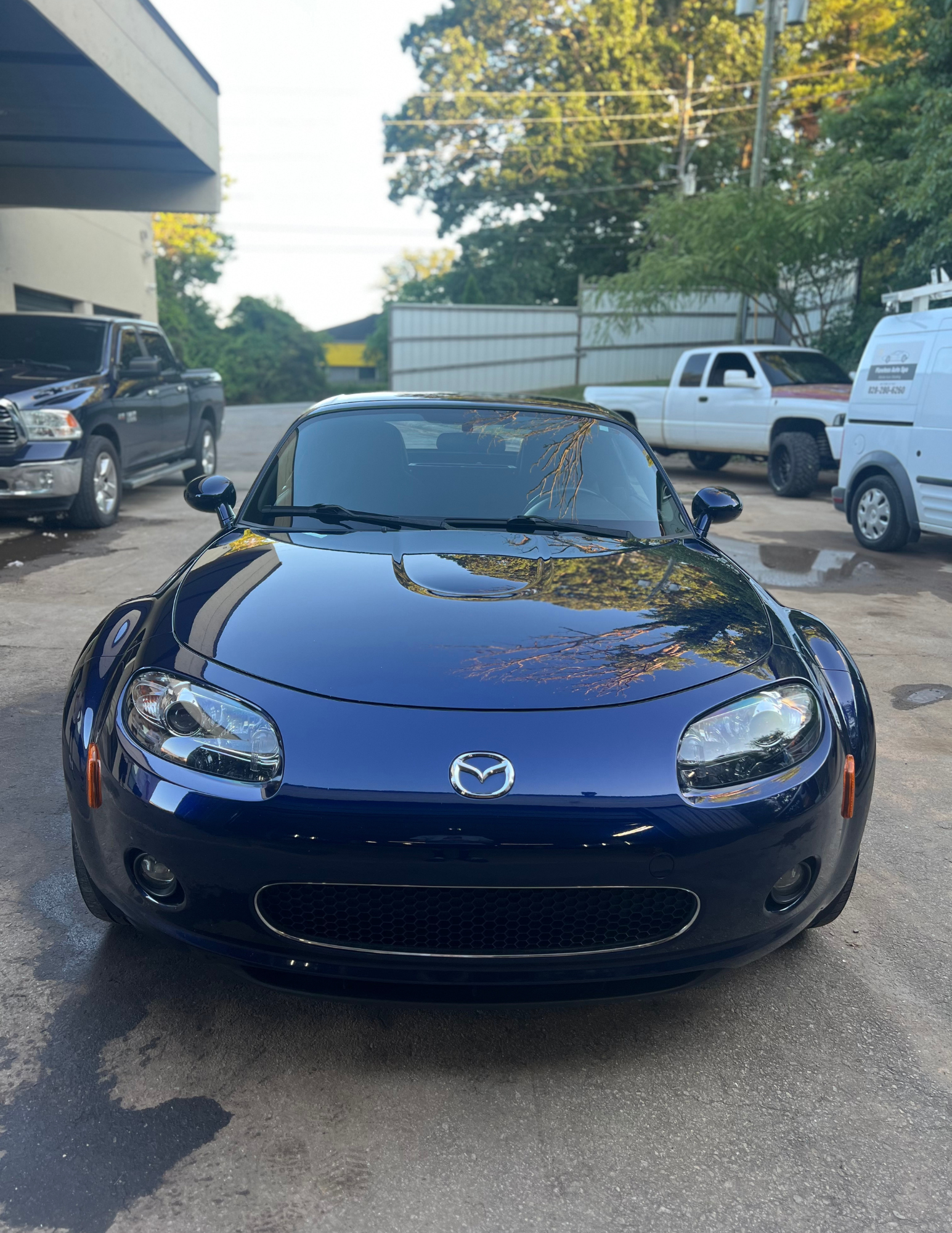 we provided Ceramic Coating and 2 Step Paint Correction for this sports car in Asheville nc