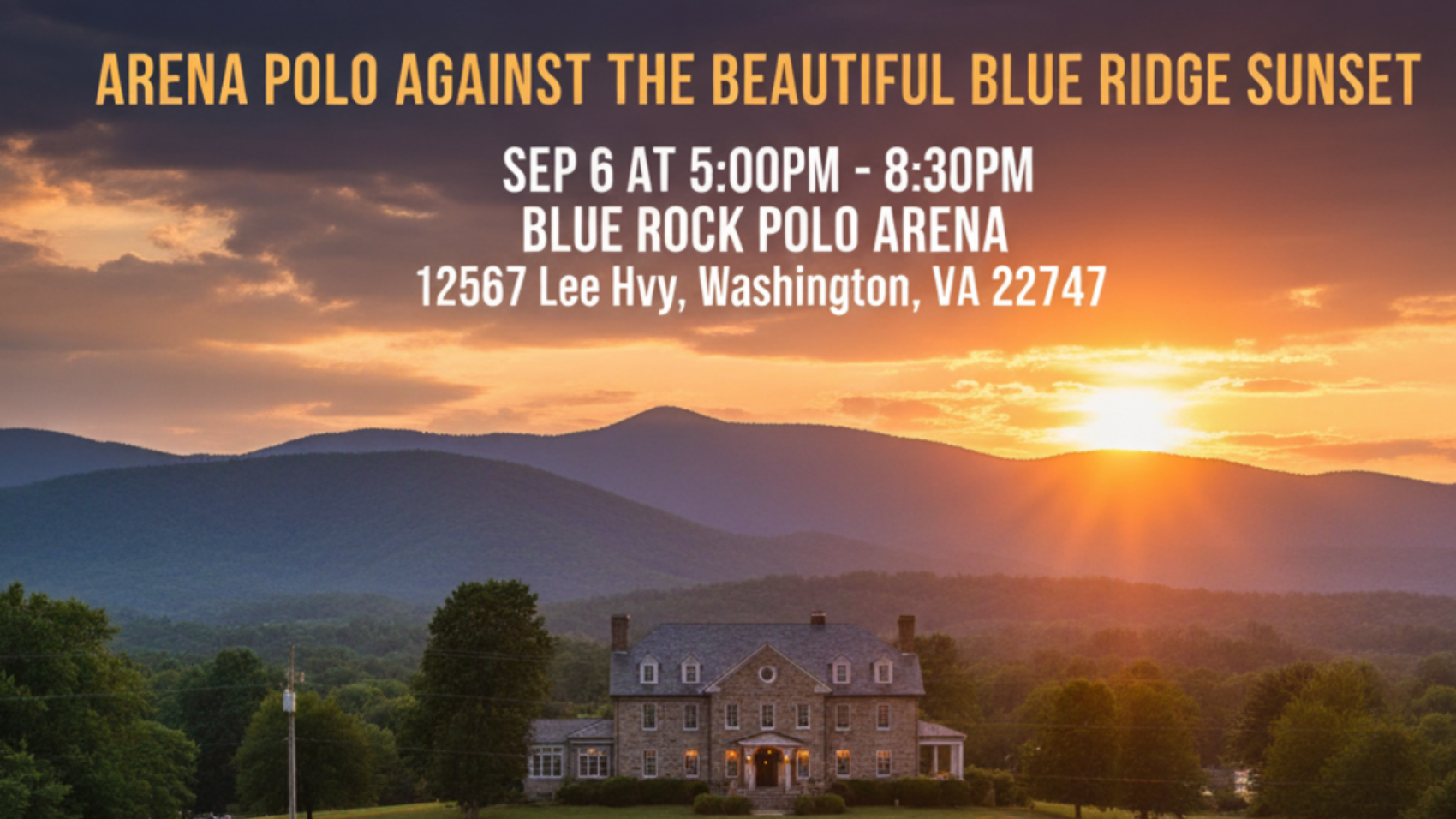 Free Polo at Blue Rock Polo Arena in Washington, VA 