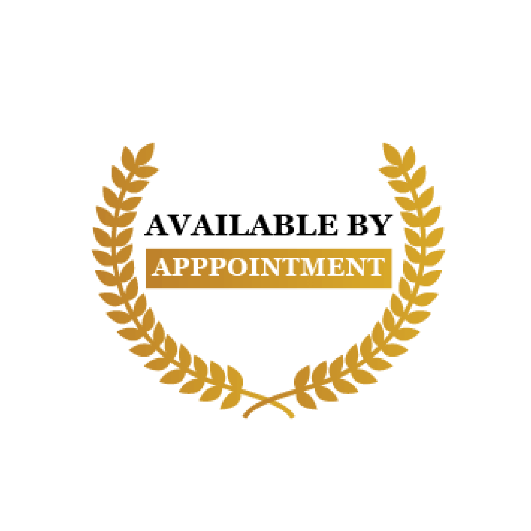 Gold laurel wreath around text 