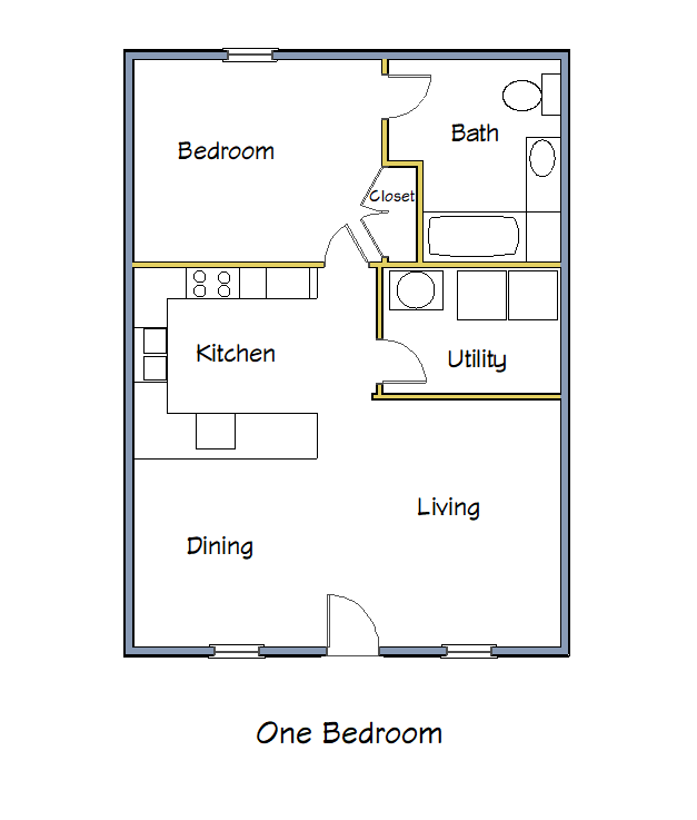 one bed