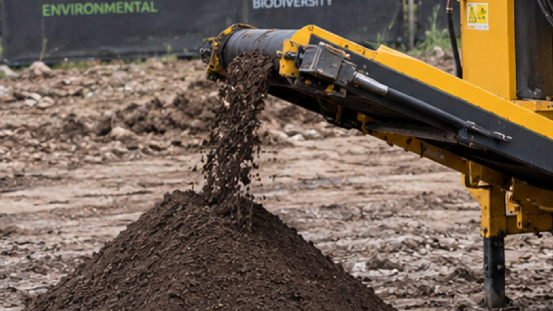 Soil screening during Japanese Knotweed excavation