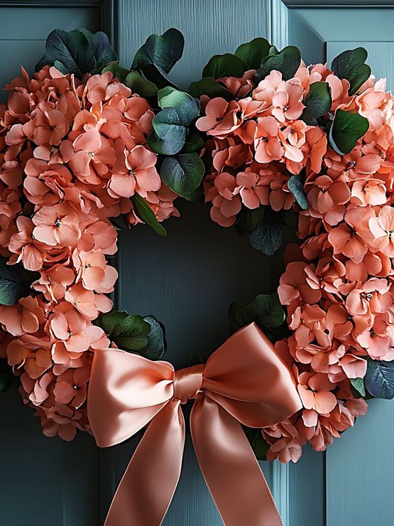 flowers on a door