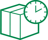 A box with a clock on top of it.