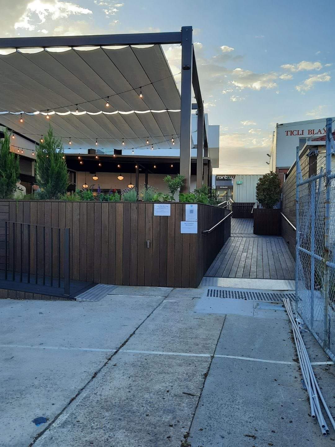 Dining With Small Lightings Outdoor — Darren Gray Cad Services In Upper Corindi, NSW