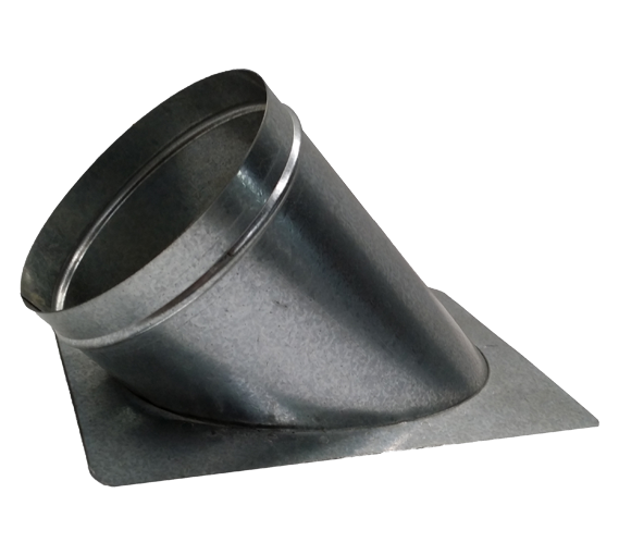 flat take off 45
 degree + damper | HVAC accessories