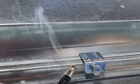 duct air tightness testing - smoke pen