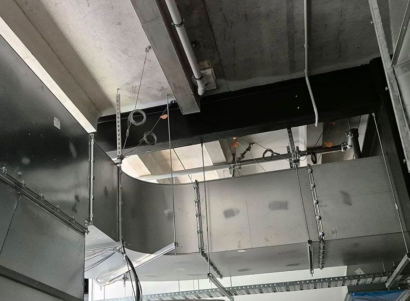 Te kaha stadium HVAC ducting