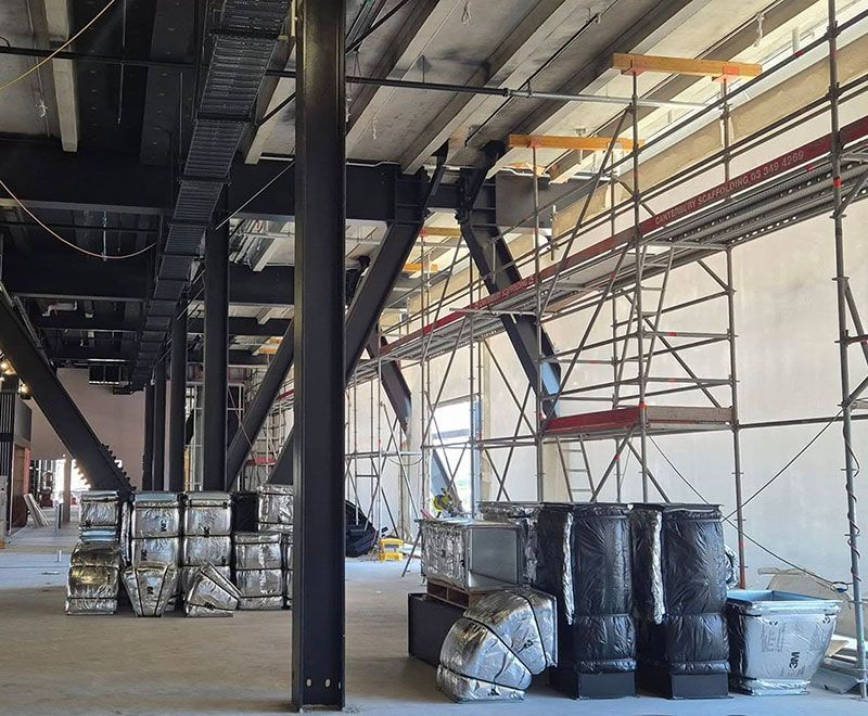 Te kaha stadium - HVAC ducting