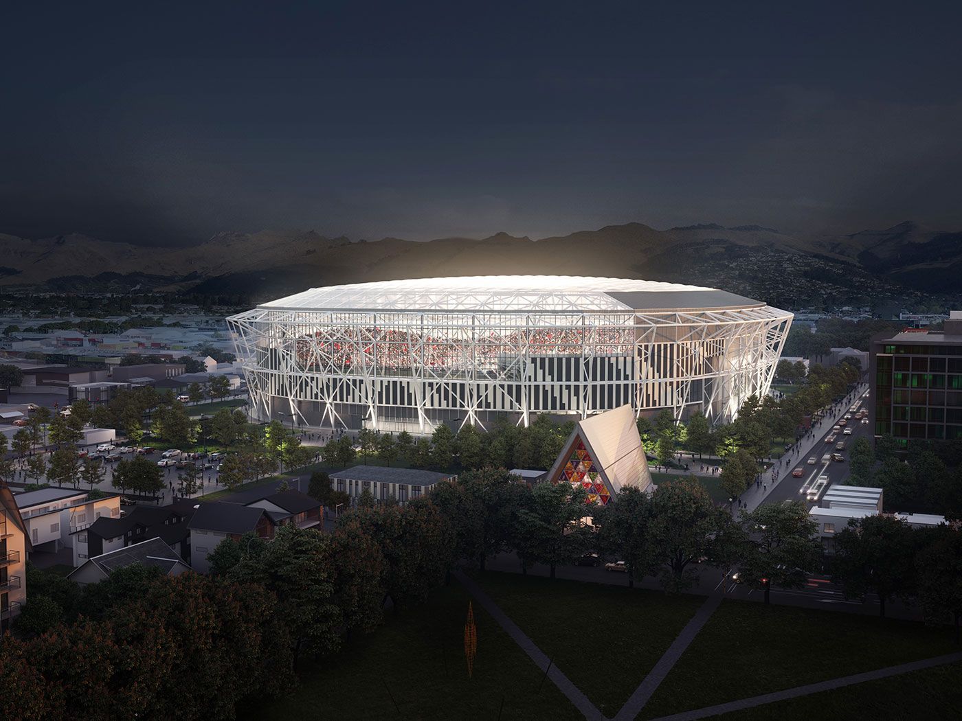 Te Kaha - Christchurch Stadium - With ALO Ducting