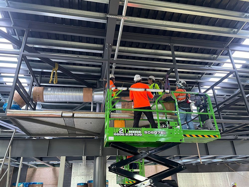 Ducting Installation - Early planning to have the right equipment on site