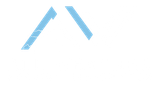 Light blue angled lines forming a partial upward-pointing arrow.