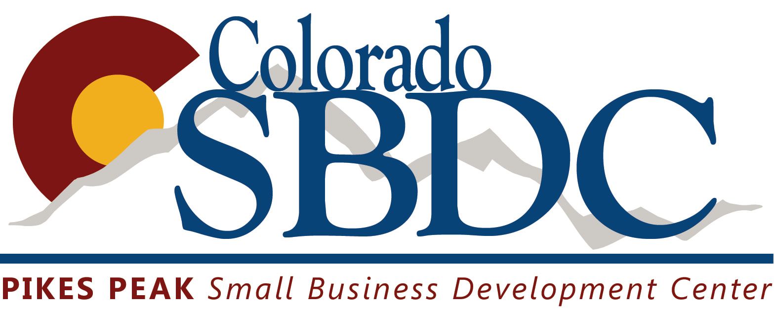Colorado SBDC logo with the state's outline and mountains. 