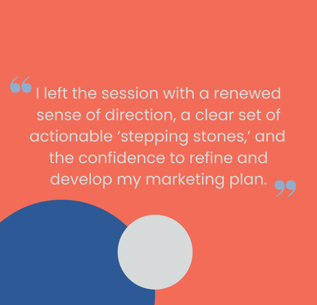 Quote: I left the session with a renewed sense of direction