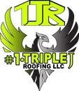 #1-TRIPLEJ Roofing LLC logo with green and black stylized eagle and large &ldquo;TJR&rdquo; lettering