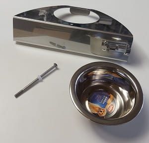 RVS voederplateau 1-vaks