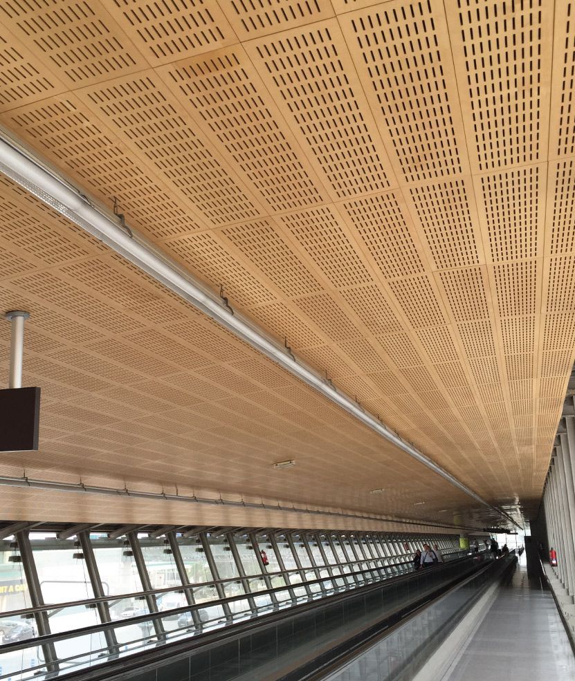 Acoustic Birch Plywood Ceiling
