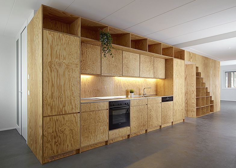 Kitchen in Douglas Fir Plywood