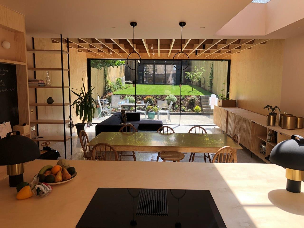 Pine Plywood Residential Dining Room
