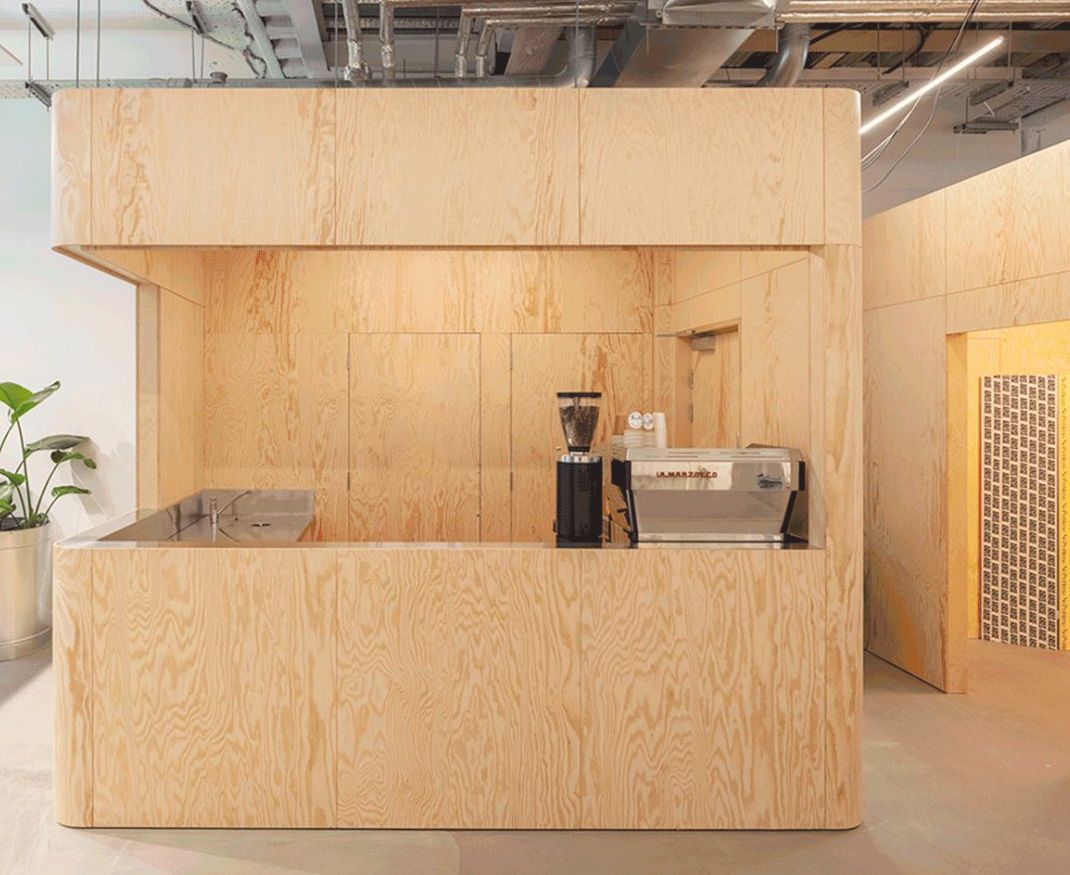Pine Plywood for internal retail structure