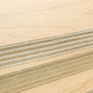 Maple faced plywood