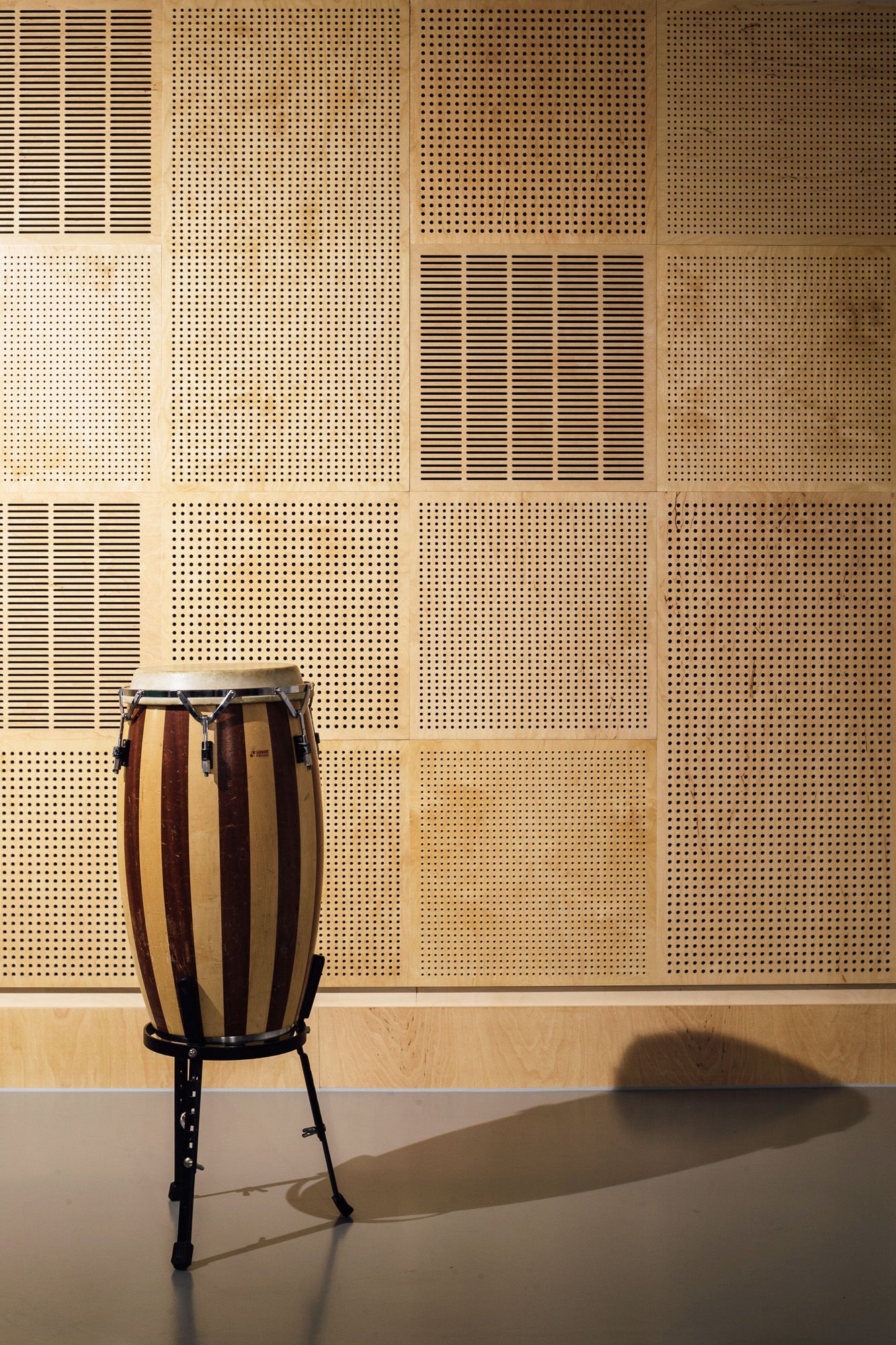 Acoustic rated birch plywood wall lining