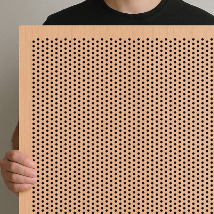 Acoustic Perforated Plywood Panels H8-16 staggered