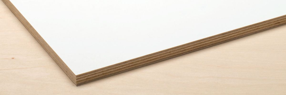 White Faced melamine Plywood