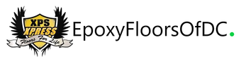 Logo for Epoxy Floors of DC, with a shield graphic and text.