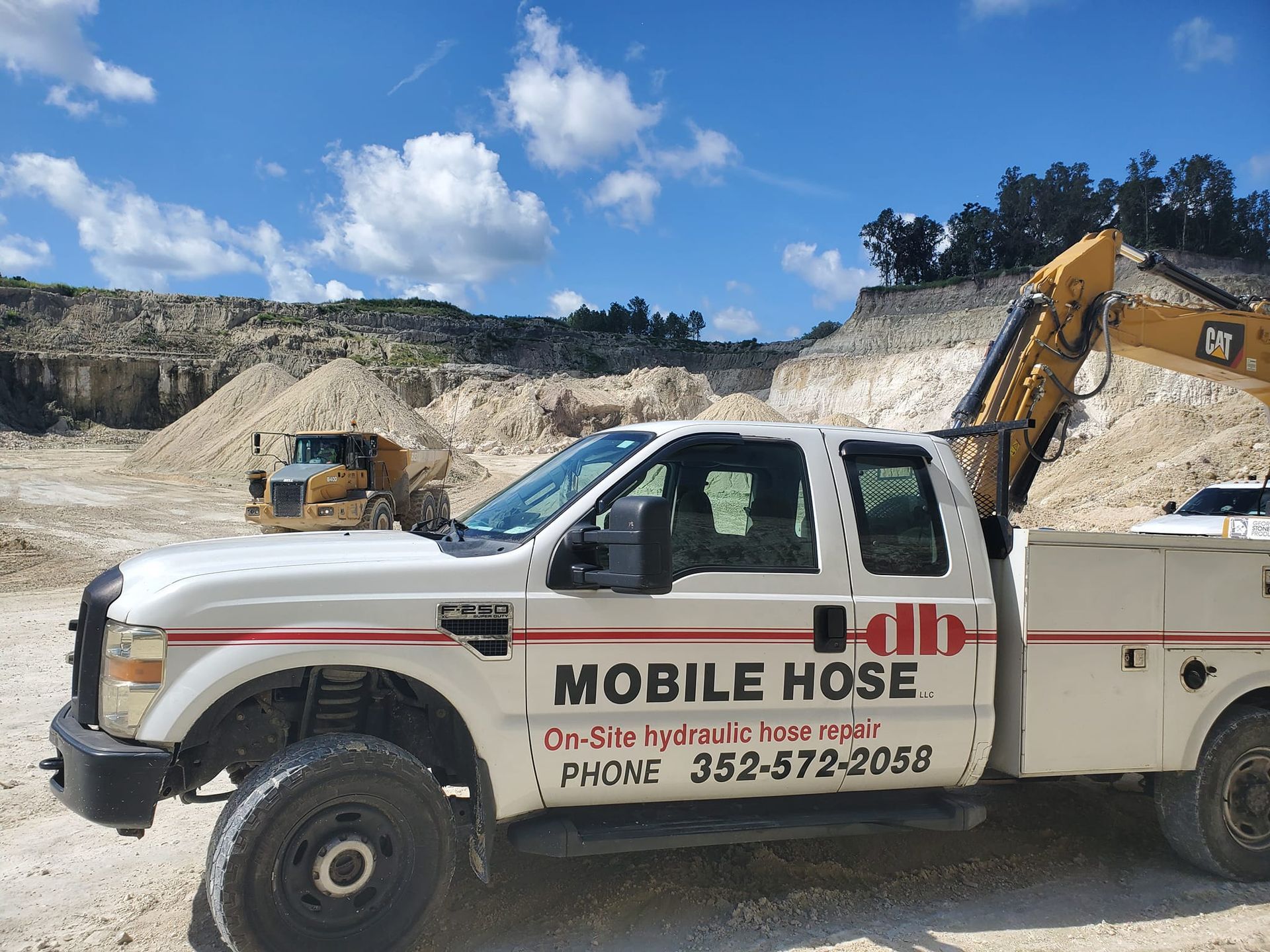 White truck with 