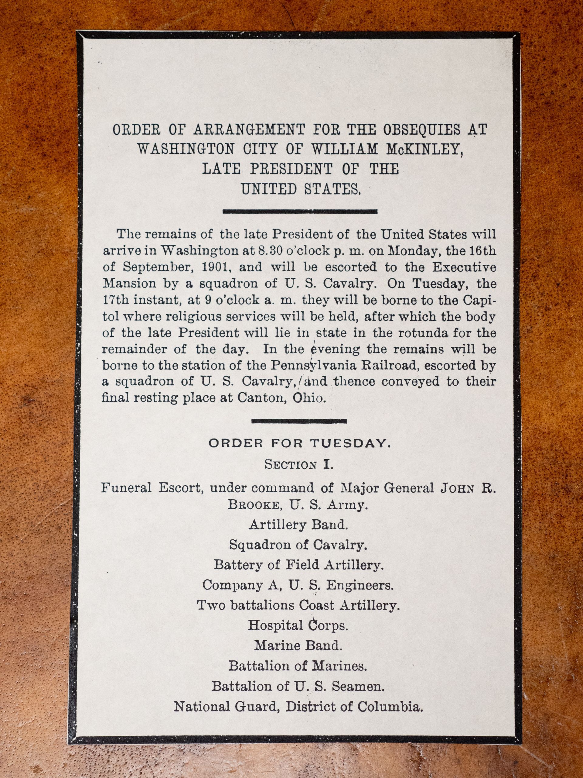 Historical article at Lee Funeral Home