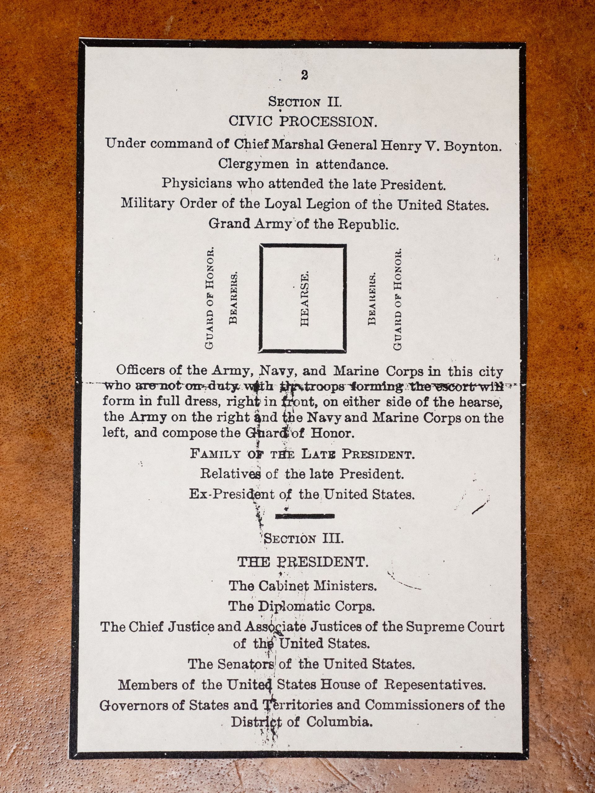 Historical article at Lee Funeral Home