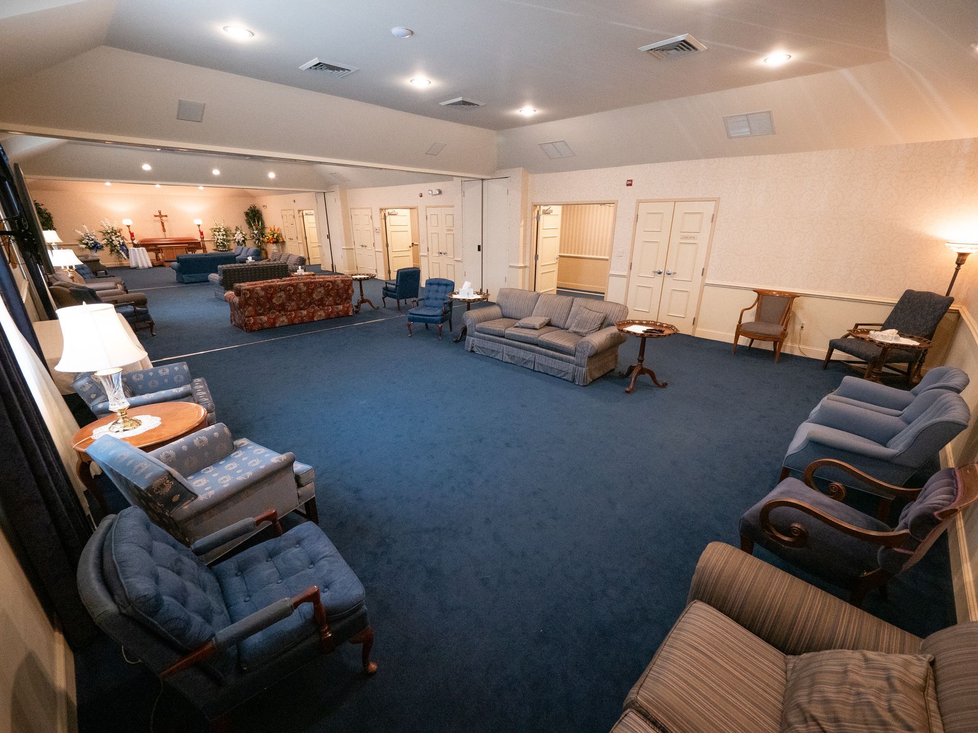 Interior photo of Lee Funeral Home's Calvert location