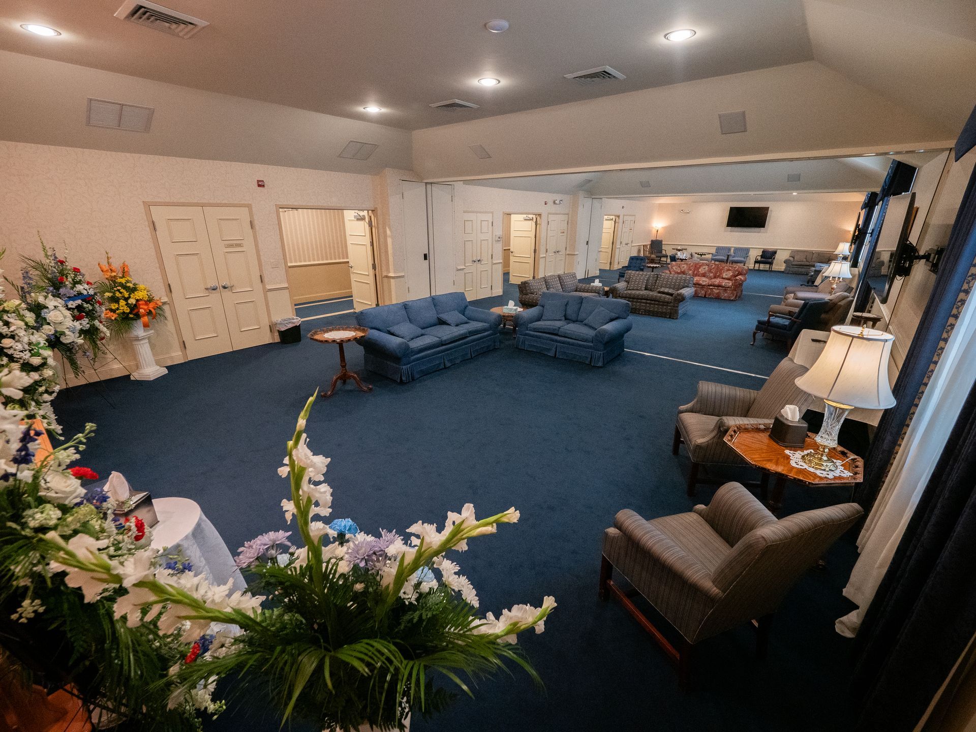 Interior photo of Lee Funeral Home's Calvert location