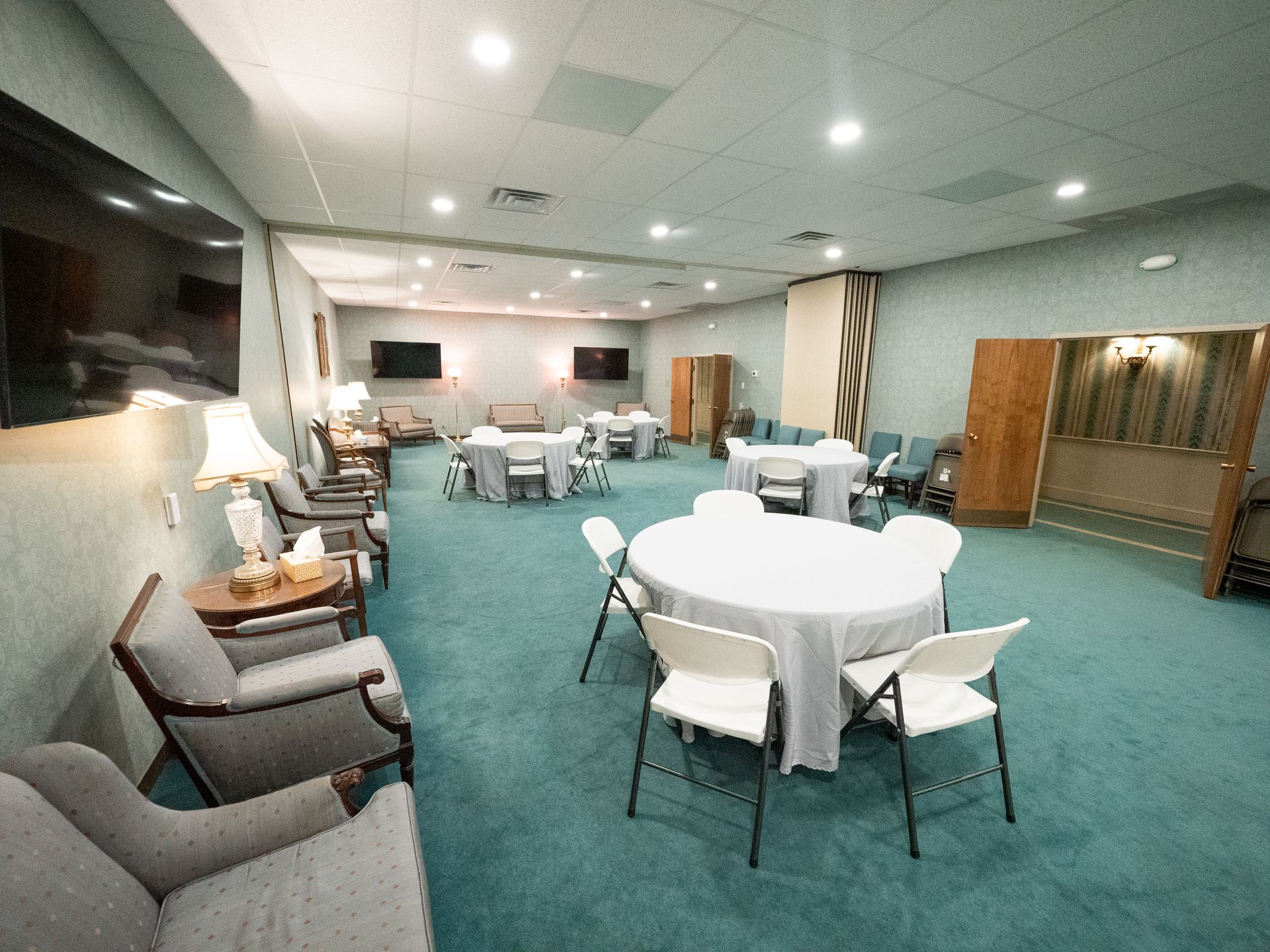 Reception area at Lee Funeral Home's Clinton Location